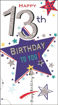 Picture of 13TH BIRTHDAY CARD